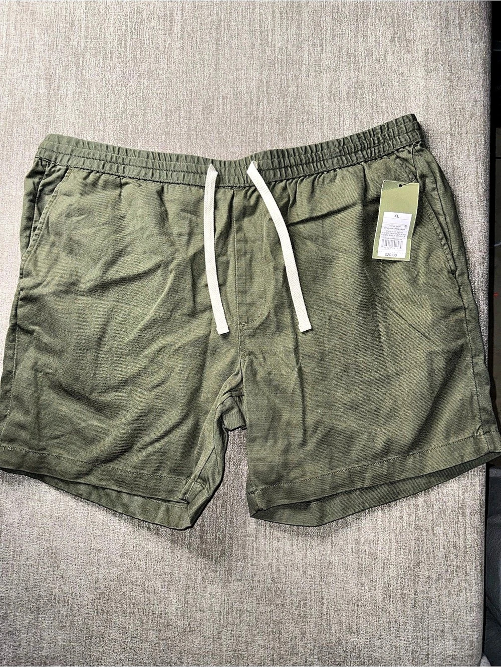 Goodfellow&Co 18The Vintage Pull-On Shorts in Green XL NWT